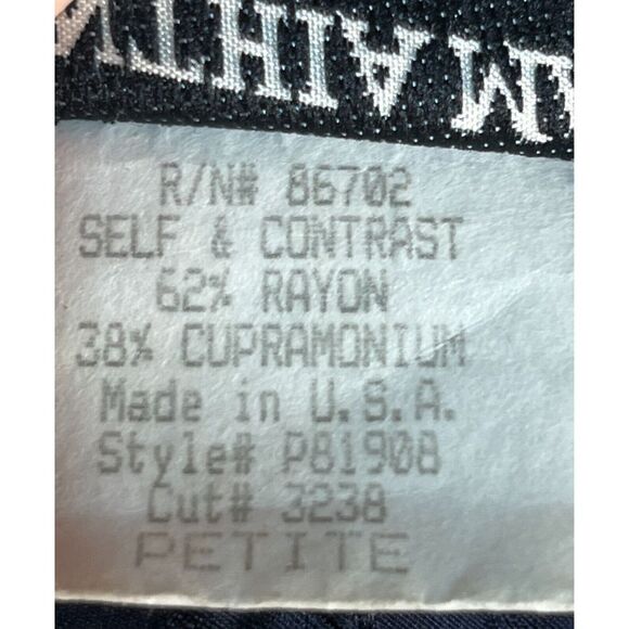 Cynthia Max Button Down Cardigan Sweater Navy Blue Pocket Womens Size Petite - Picture 13 of 13